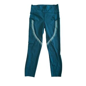 Lululemon Athletica Women’s Bermuda Teal Speed Limit Leggings Size 6